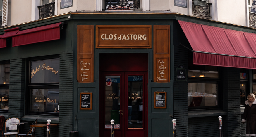 Devanture du Clos d'Astorg